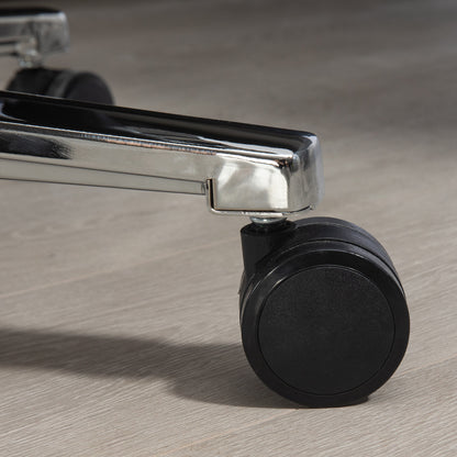 HOMCOM Bürostuhl, ergonomisch, verstellbar, 63x71x123-129cm, Hellgrau/Schwarz