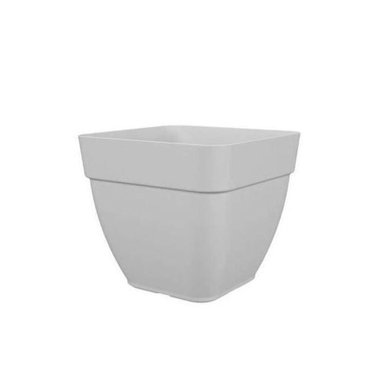 Flower pot and square plants Capri Campana - Plastic - 37x37 cm - White - Artevasi
