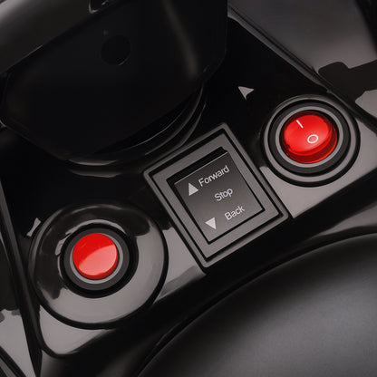 AIYAPLAY Kinder Quad Elektro 6V Kinderquad mit Vorwärts-, Rückwärtsfunktion, Musik, LED-Scheinwerfer Rot