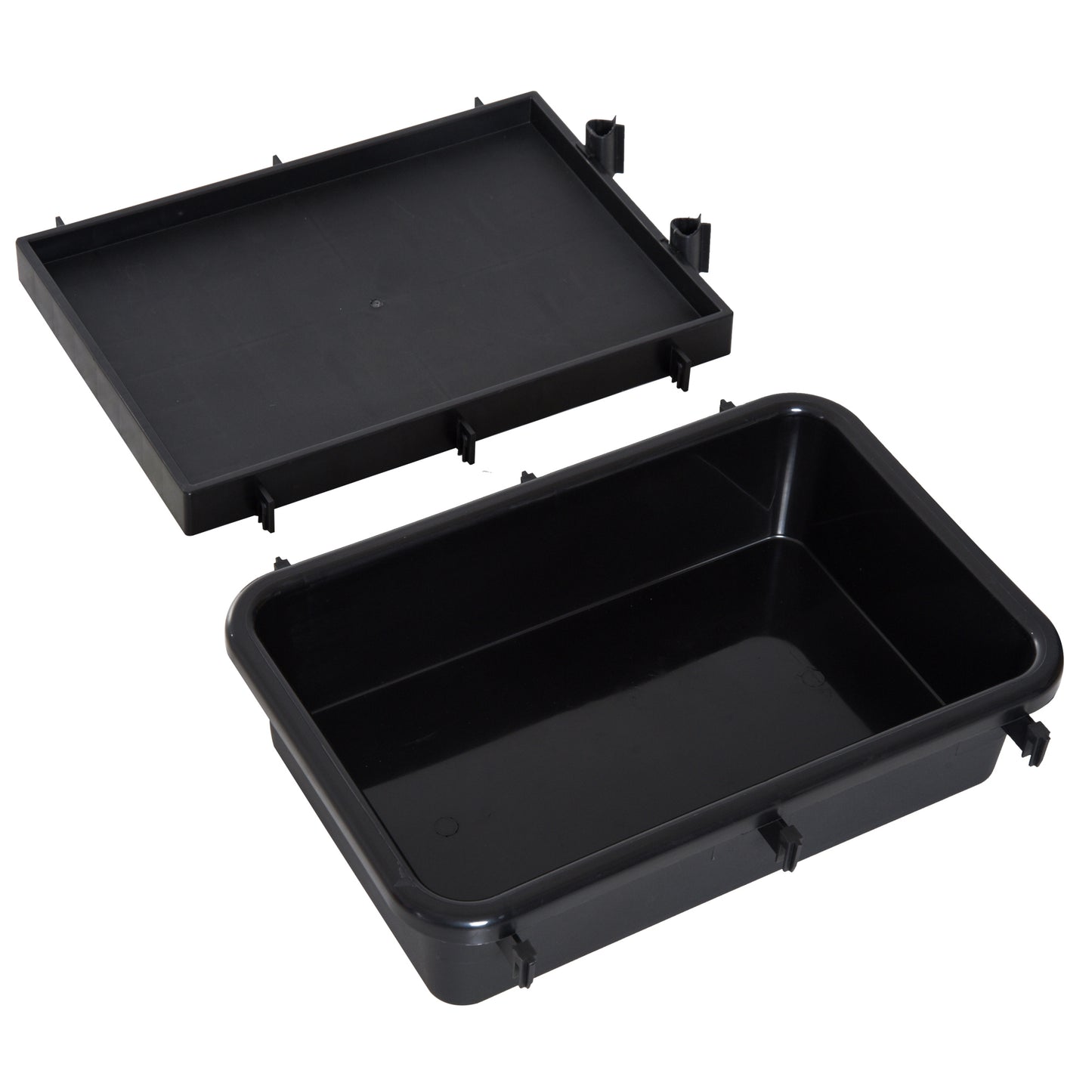 HOMCOM Putzwagen Reinigungswagen Wischwagen Systemwagen mit 4 leichtgängigen Rollen Schwarz+Blau+Orange 111 × 63,3 × 103 cm