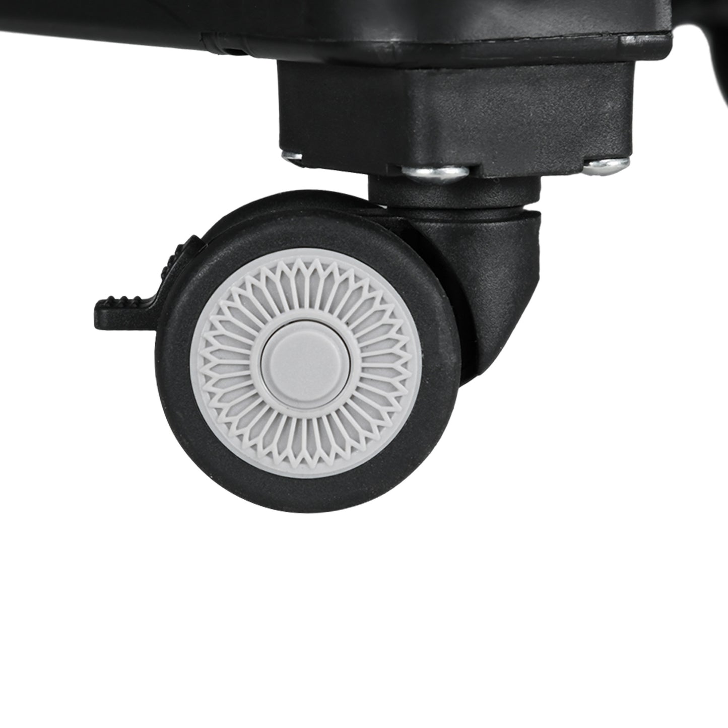 HOMCOM Einkaufswagen Einkaufstrolley, Treppensteiger, klappbar, Teleskopgriff, bis max. 65 Kilo belastbar, Schwarz