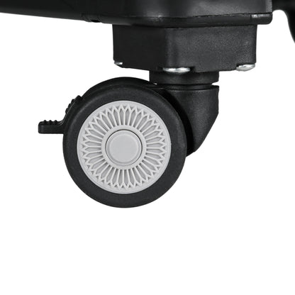 HOMCOM Einkaufswagen Einkaufstrolley, Treppensteiger, klappbar, Teleskopgriff, bis max. 65 Kilo belastbar, Schwarz