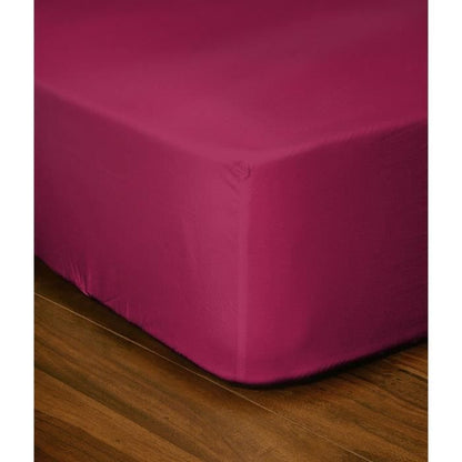 Fitted sheet - LOVELY HOME - LH71608 - 160x200+35 cm - Fuchsia