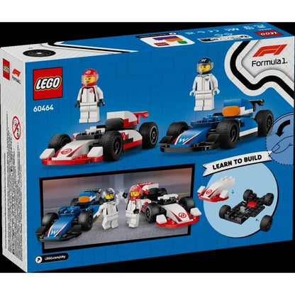 LEGO City 60464 Williams Racing and Haas F1 Racing Cars - Toy for 4 year olds