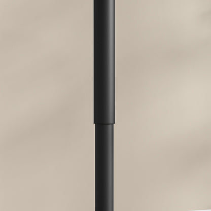 HOMCOM Bartisch für 2 Personen, höhenverstellbar, Marmoroptik, 60 x 60 x 68-93,5 cm, Schwarz