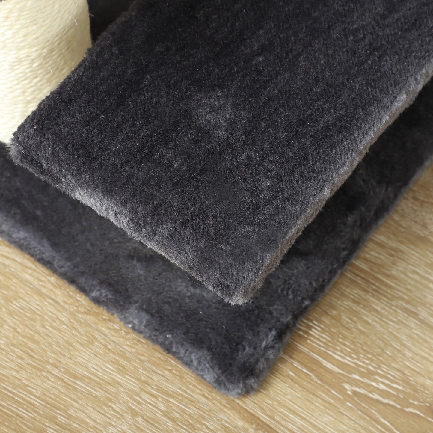 PawHut Hundetreppe 4 Stufen 59 cm Hoch Haustiertreppe für Katze und Hunde Hunderampe Katzentreppe Einstiegshilfe für Bett, Soffa, Soffa Grau