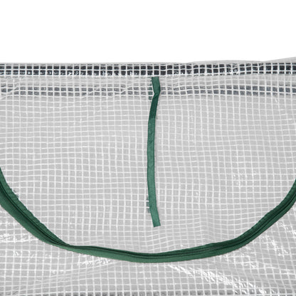 Outsunny Gewächshaus mit Fernster, PE-Gitterfolie, Foliengewächshaus aus Stahl, Treibhaus für Balkon, Garten, Tomatenhaus 120x60x60cm, Tomatengewächshaus für Gemüse, Blumen, Pflanzen, Weiß