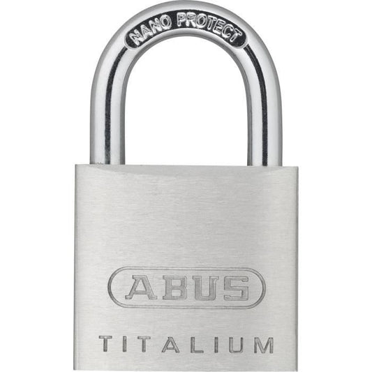 Padlock - ABUS - 64TI/30 Titalium - Aluminum body - Paracentric key - Medium theft risk
