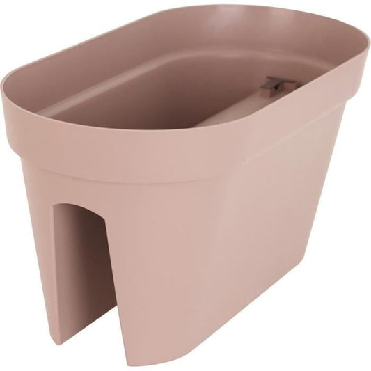 ARTEVASI Planter for balcony Capri - 30 x 60 x H 30 cm - 26.8 L - Taupe gray