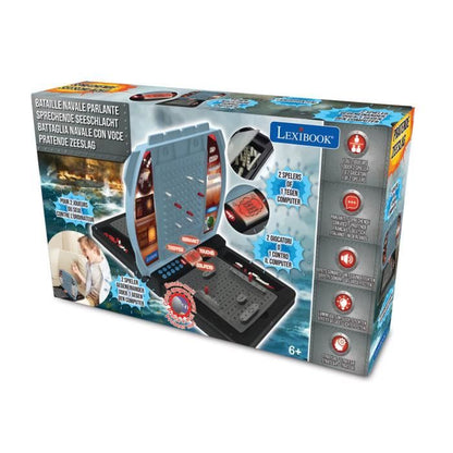 NAVAL BATTLE talking and light - 1 to 2 players (FR / DE / IT / NL) - LEXIBOOK