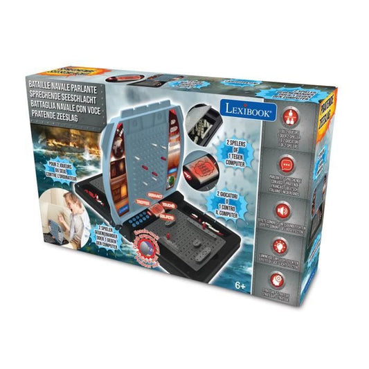 NAVAL BATTLE talking and light - 1 to 2 players (FR / DE / IT / NL) - LEXIBOOK