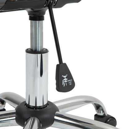 HOMCOM Homeoffice Stuhl, Ergonomisch Schreibtischstuhl mit Wippfunktion, Teddysamtoptik 56 x 61 x 86 cm Grau