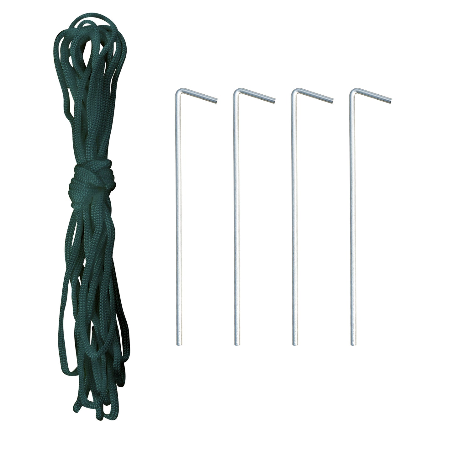 Outsunny Rundbogen-Gewachshaus, 6 Netzfenster, transparente Folie, Metallrahmen, 3,95 x 1,95 x 1,90m, Grün