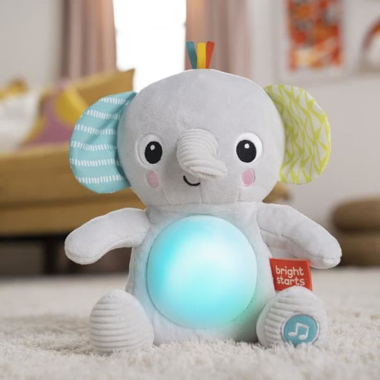 Bright Starts Toy Elephant Plush Hug-A-Bye Baby, Sons and Lumieres