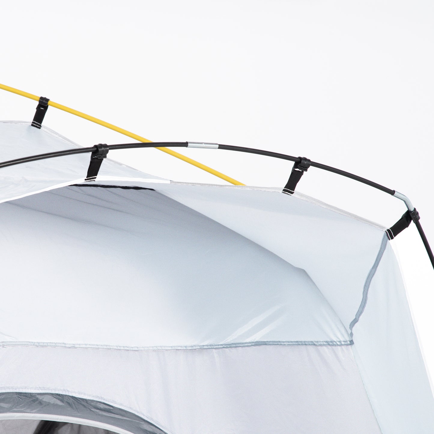 Outsunny Pop Up Kuppelzelt für 4 Personen leicht, stabil wasserdicht UV 50+ mit Haken Tür Fenster, Bodenplane