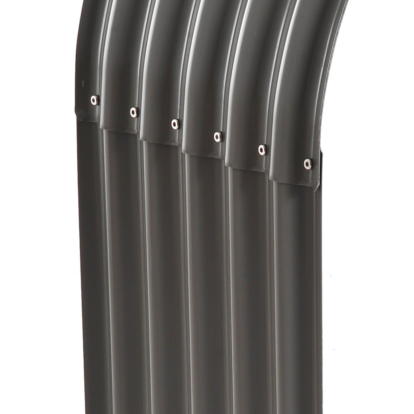 Outsunny Brennholzregal Holzregal, wetterbeständig, Stahl, 212 cm x 46 cm x 112 cm, Grau