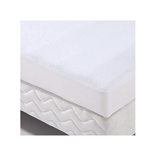 Protection bedding waterproof cover Transalese 100% cotton sponge 80x190 cm white