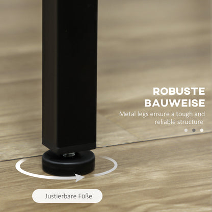 HOMCOM Bargarnitur, 5-teilig, Tisch & 4 Hocker, Industrie-Design, kompakt, rustikal