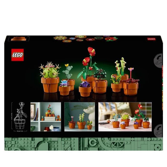 LEGO Icons 10329 Miniature Plants, Botanical Collection 9 Artificial Plants with Flowers, Home Decor