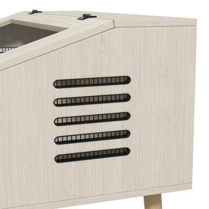 PawHut Reptilienbox, Eidechsenkasten, 140 liter, Heizkissen-kompatibel, Glasfenster