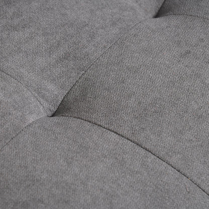 HOMCOM 2 Sitzer Sofa, Couch mit Stauraum, Holzbeine, Gepolsterter Polstersofa mit Samtoptik für Wohnzimmer, Schlafzimmer, 117x 62 x 78 cm, Grau