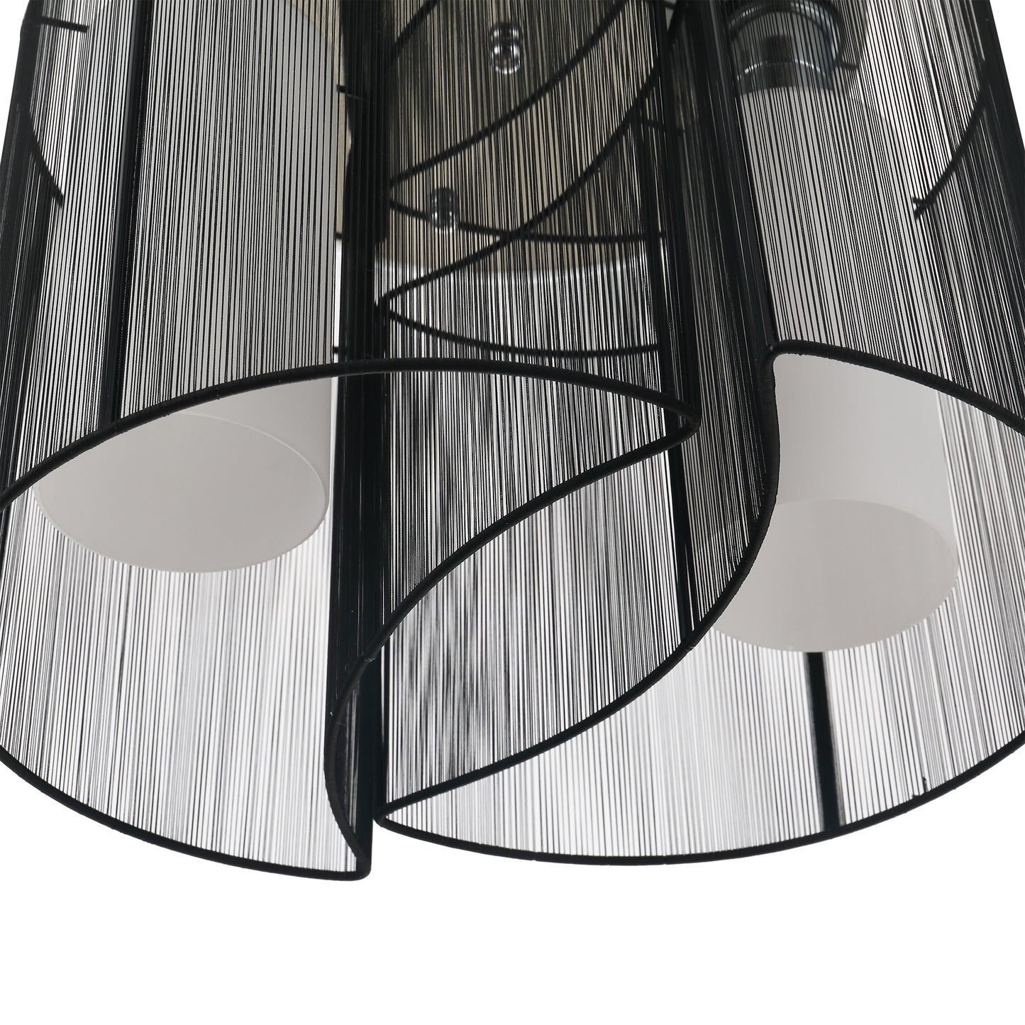 HOMCOM Deckenlampe Deckenleuchte 2-Flammig E27 Badlampe Modern Küchenlampe Lampe für Schlafzimmer, Badezimmer, Küche, Wohnzimmer Weiß Ø47,5 x 33 cm (Ohne Glühbirnen)