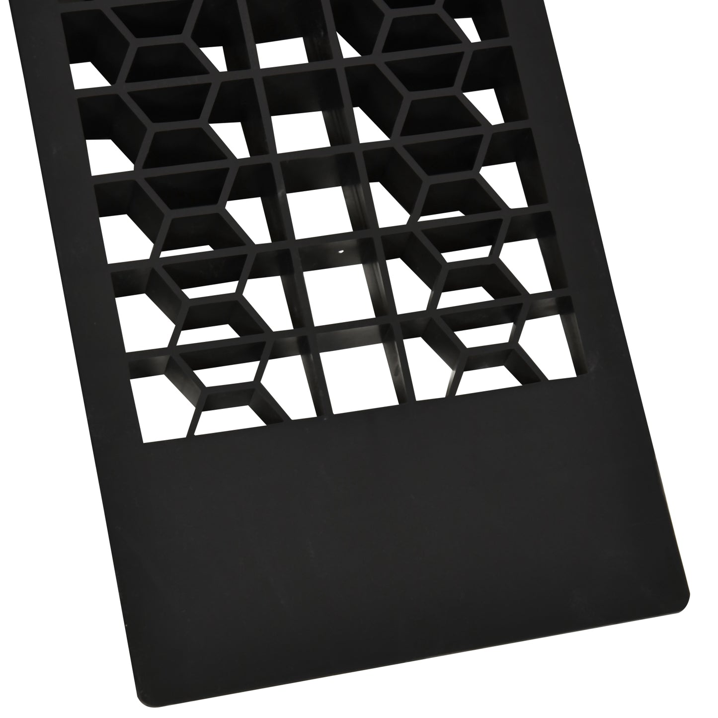 HOMCOM 2-teiliges Auffahrrampen-Set, Schwellenrampe, Bordsteinrampe, Gummirampen, 3 Tonnen Tragkraft, Kunststoff, Schwarz