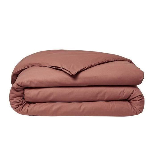 Duvet cover Today Essential - 140 x 200 cm - 1 person - 100% UNI cotton - Terracotta