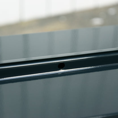 DURHAND Werkzeugkoffer Werkzeugkiste 5 Fächer aufklappbar Stahl (SPCC) Dunkelgrün 56 x 20 x 41 cm