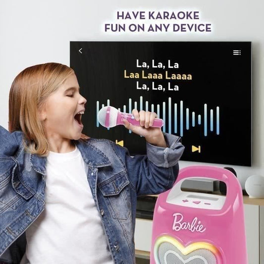 Special Bluetooth speaker for music and karaoke with Barbie - LISCIANI -