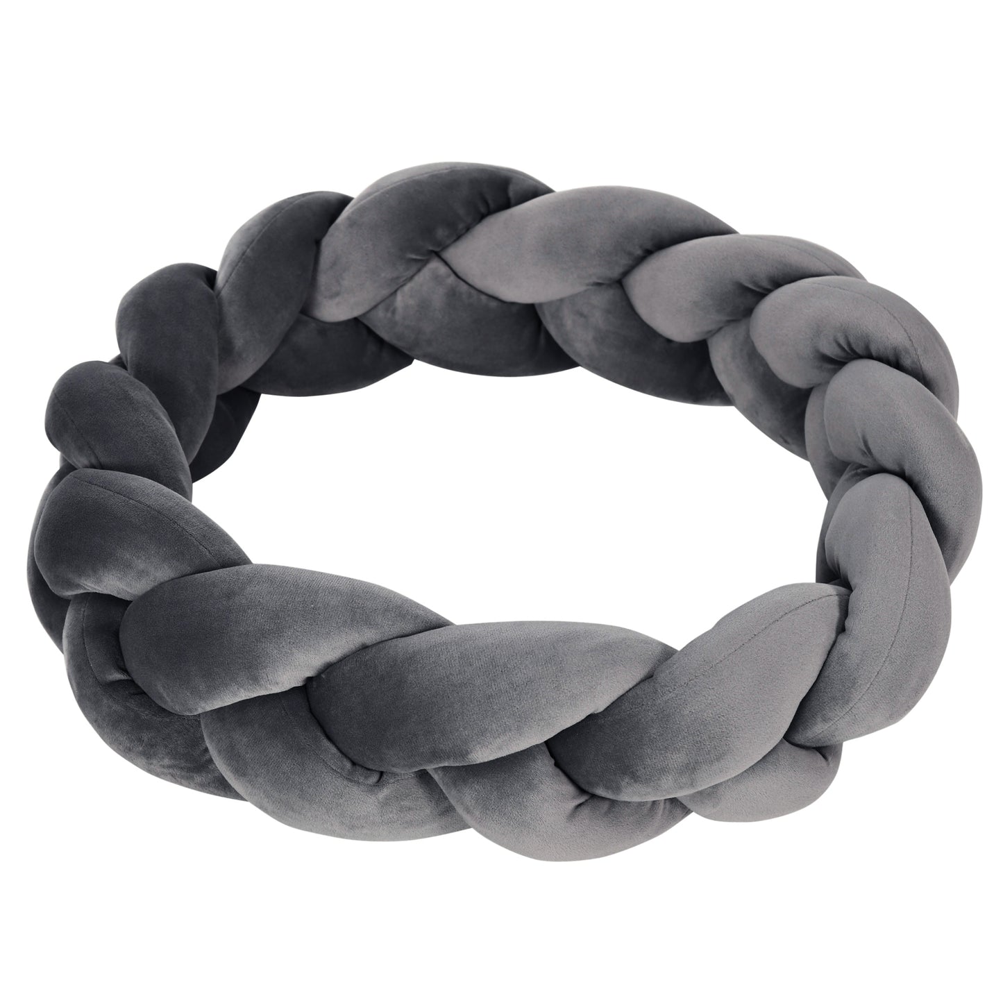 PawHut Haustierbett inkl. Kissen, Katzenbett, Hundekorb, tvättstång, 55 cm x 55 cm x 14 cm, Grau