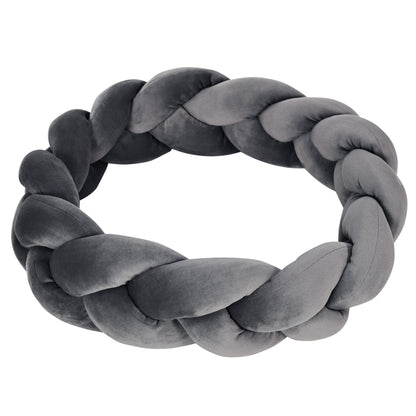 PawHut Haustierbett inkl. Kissen, Katzenbett, Hundekorb, tvättstång, 55 cm x 55 cm x 14 cm, Grau