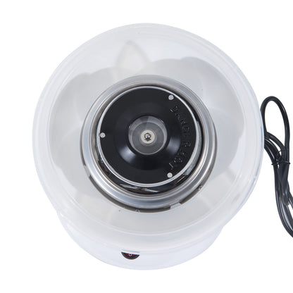 HOMCOM Zuckerwattemaschine für Zuhause Cotton Candy Machine Zuckerwatte Maschine mit Stäbchen und Messlöffel Höhe 18 cm 550W für Kinderfest, Geburtstag, Party Weiß