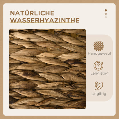 PawHut Katzenhöhle mit 3 Ebenen, 3 Eingänge, Boho-Design, inkl. Kissen, 40 cm x 40 cm x 73 cm, Hellbraun + Cremeweiß