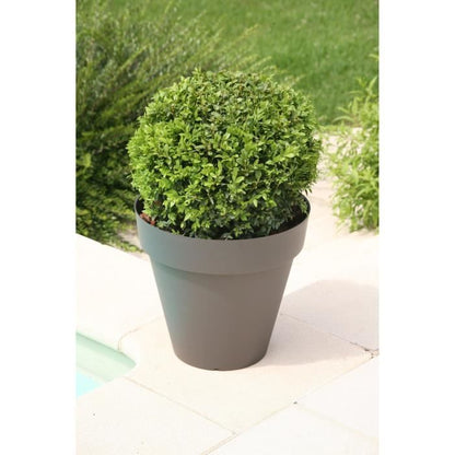 RIVIERA SOLEILLA FLOWER POT - ROUND - Ø 60 x 53.6 cm - glitter gray