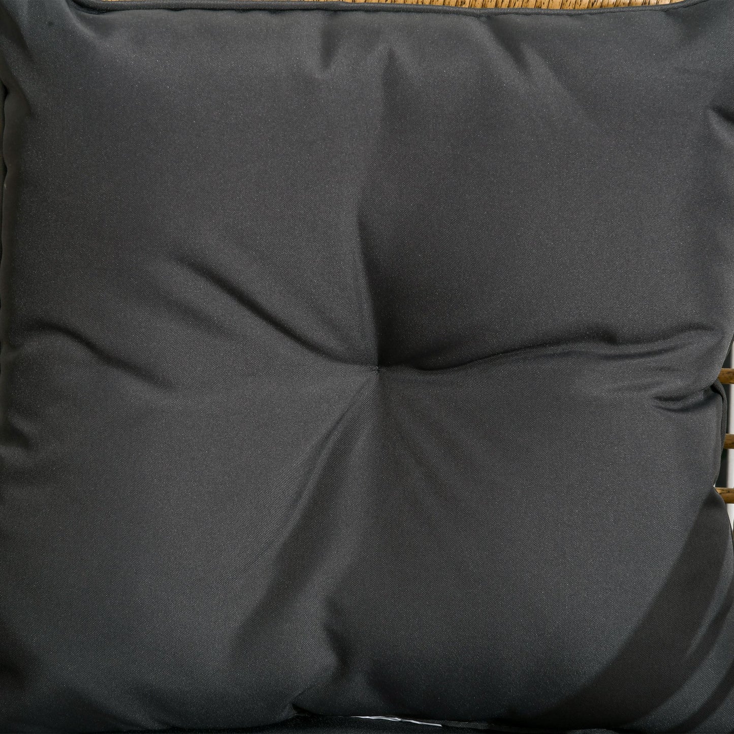 Outsunny 3-teiliges Bistro-Set, wetterbeständig, 1 Beistelltisch, 2 Stühle, 62 cm x 65 cm x 78 cm, Sand+Dunkelgrau