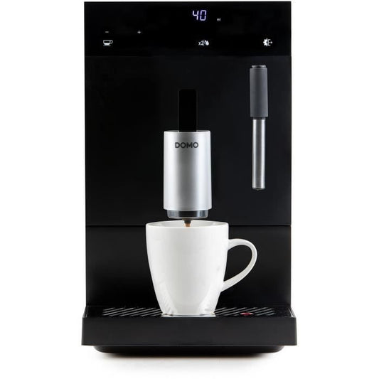 Automatic espresso machine with grinder - DOMO - DO1150K - 1350 W - 19 bar - 125 g coffee - Black