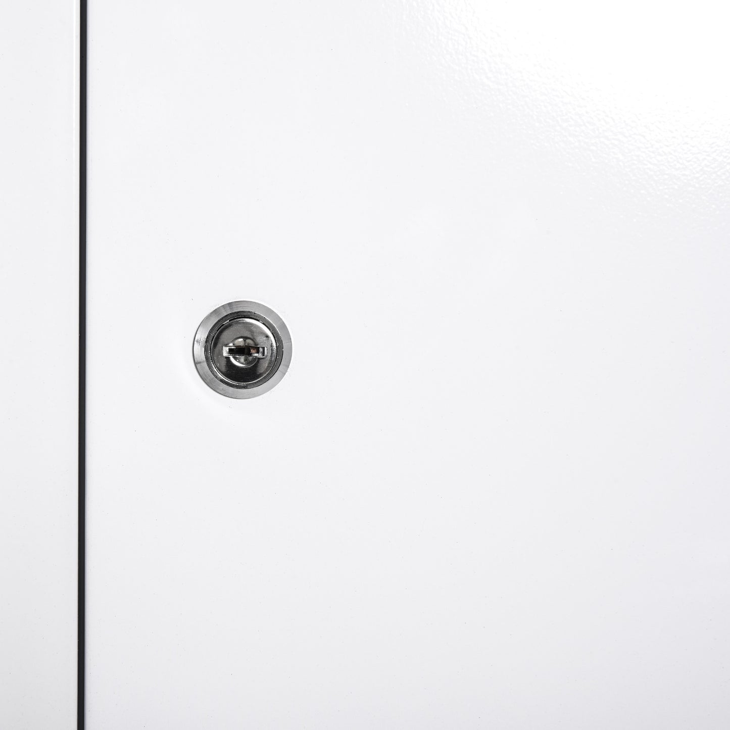 kleankin Medizinschrank Arzneischrank zur Medikamenten-Aufbewahrung, Abschließbar Medikamentenschrank Metall mit 3 Fächern Erste-Hilfe-Schrank, 40 x 18 x 60 cm, Weiß