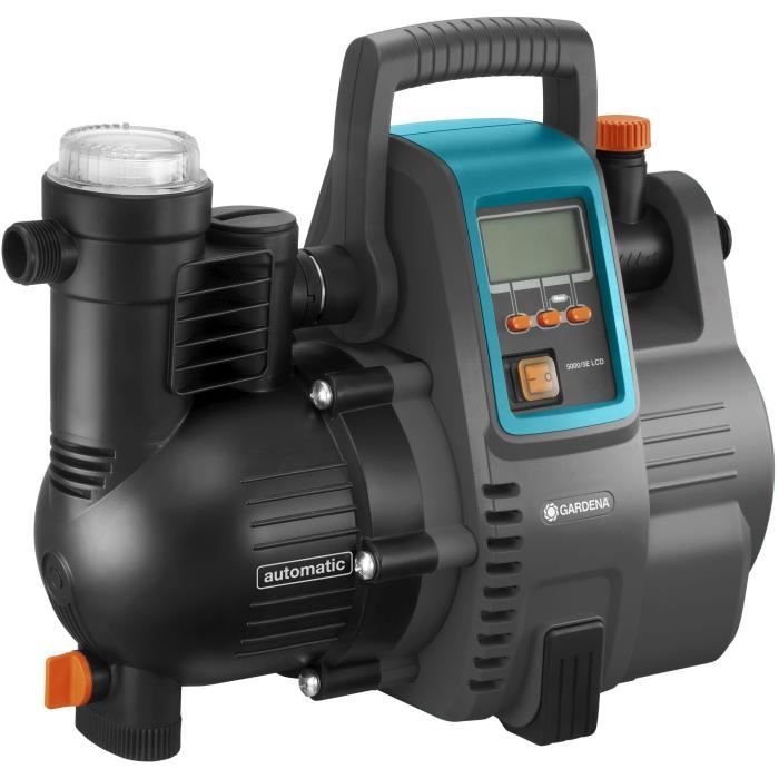 Gardena Automatic Pump Home and Garden 5000/5th LCD Comfort - 1300W - Deposit 5000L/H - Pression 5.0 BAR - 5 -year warranty