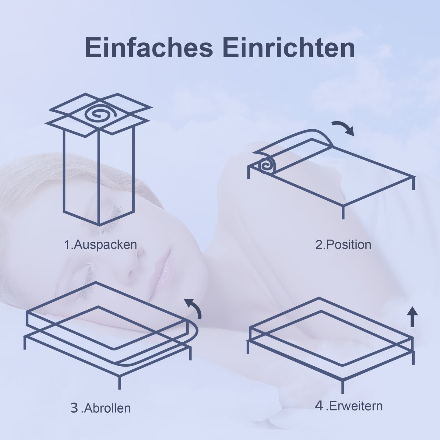 HOMCOM Matratze 90x200 cm 25,8 cm Höhe 7-Zonen ergonomisch mit abnehmbarer waschbar Bezug
