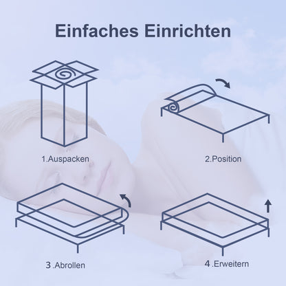 HOMCOM Matratze 90x200 cm 25,8 cm Höhe 7-Zonen ergonomisch mit abnehmbarer waschbar Bezug