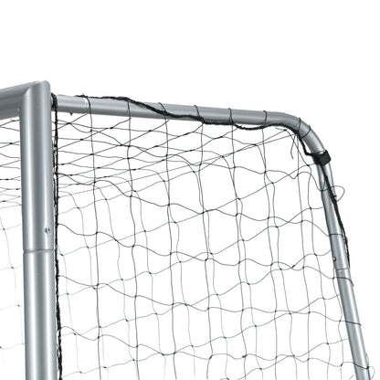 SPORTNOW Fußballtor wetterfest, robustes Netz, stabiler Metallrahmen, einfacher Aufbau, 300 x 200 x 120 cm