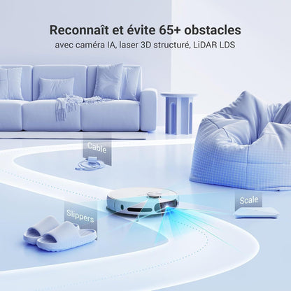 EZVIZ RS20 Pro - Robot Vacuum Cleaner with Mop - Raised Side Brush - 7200 Pa - Hot Water Cleaning 60°C