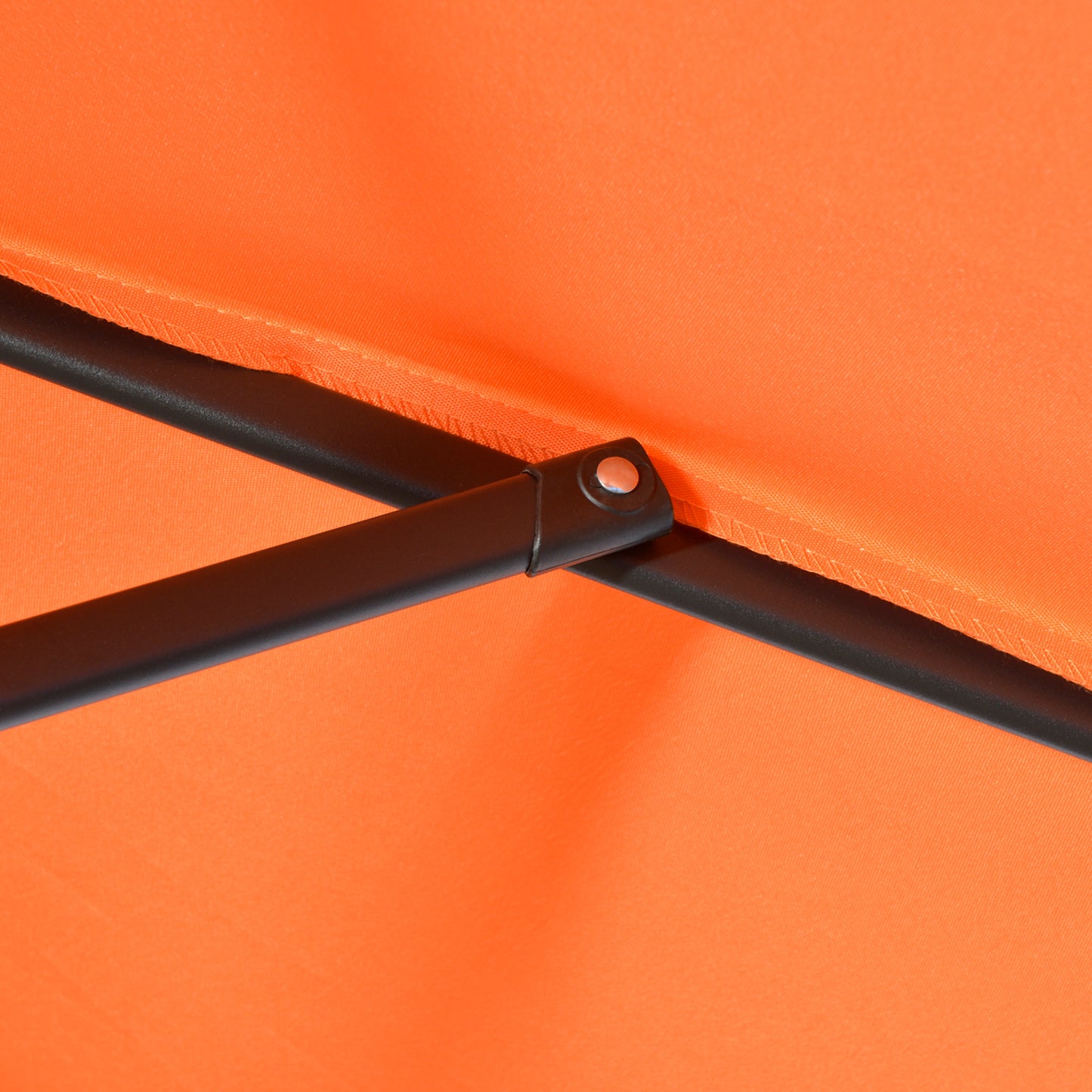 Outsunny Sonnenschirm Ø196 cm, sechseckig Balkonschirm für Strand Balkon Garten, Orange