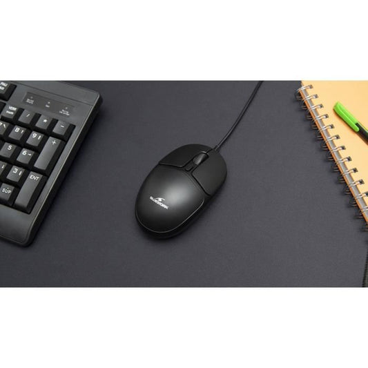 Wired mouse - BLUESTORK - OFFICE 10 - PC / Mac - Black