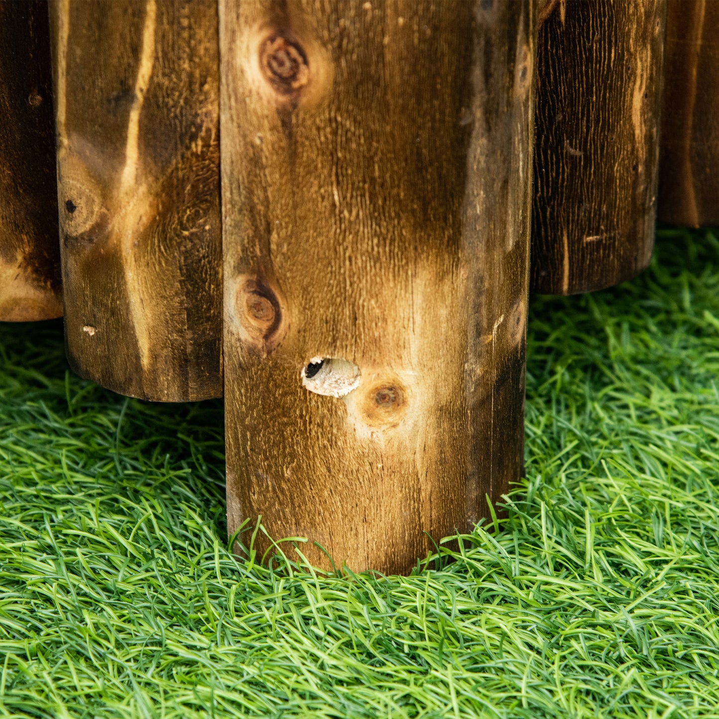 Outsunny Hochbeet Pflanzkasten Kräuterbeet Pflanzbeet Gemüse Blumenbeet Blumenkasten, Tannenholz 100x38,5x40 cm