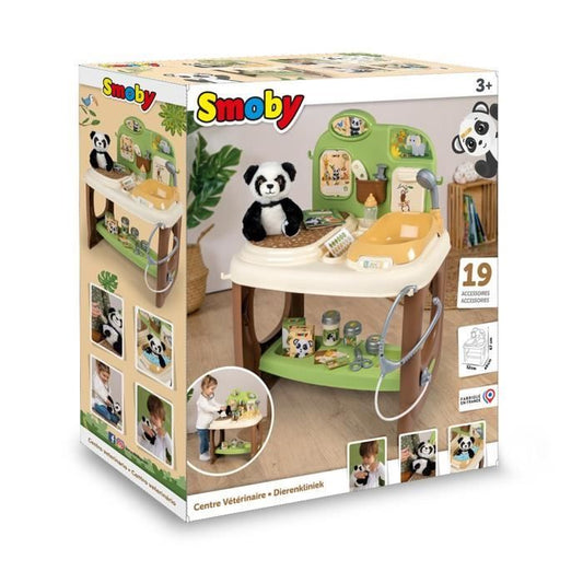 Smoby - Zoo Veterinary Center - 1 Panda plush toy - Many accessories and functions
