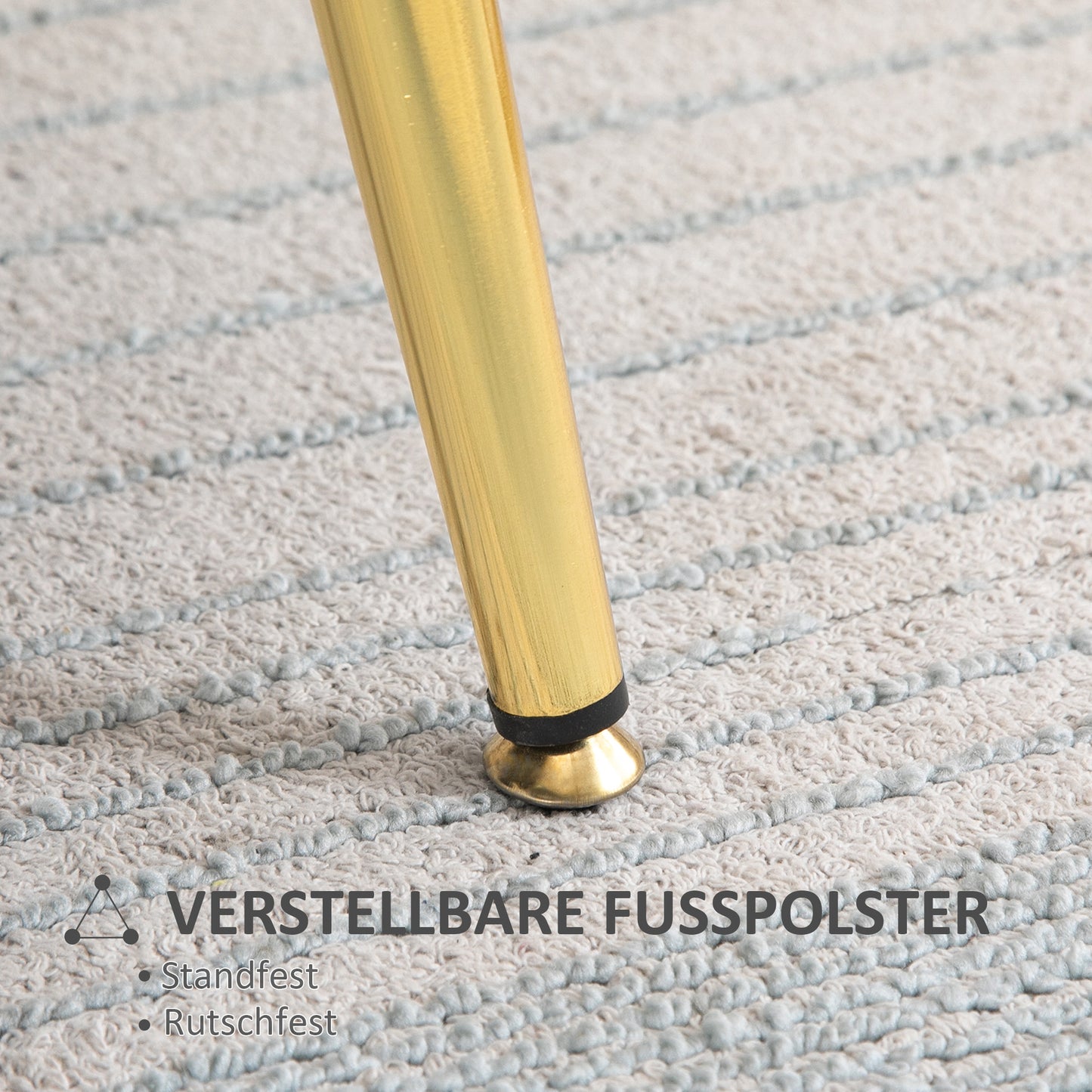 HOMCOM Lounge-Sessel, Vintage-Sessel in Samtoptik, Metallgestell, 76 x 67 x 74 cm, Gelb