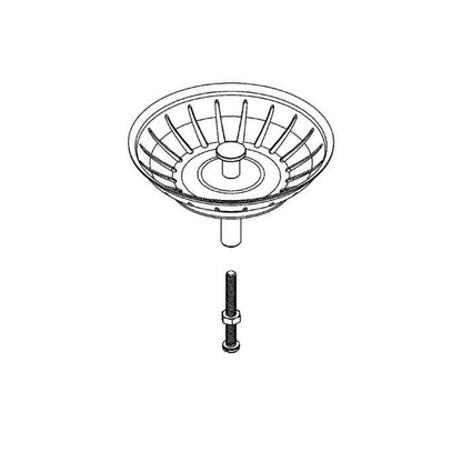 Grohe Bonde Grille A sink, emptying