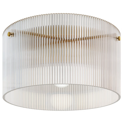 HOMCOM Deckenlampe mit Acryllampenschirm, Metall, Halogen- und LED-kompatibel